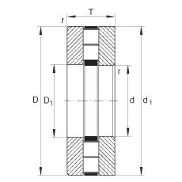 Axial cylindrical roller bearings - 89415-M