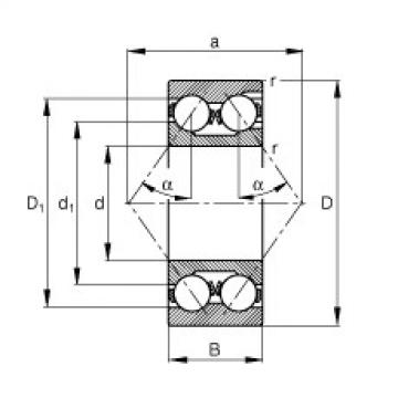 Angular contact ball bearings - 3219-M