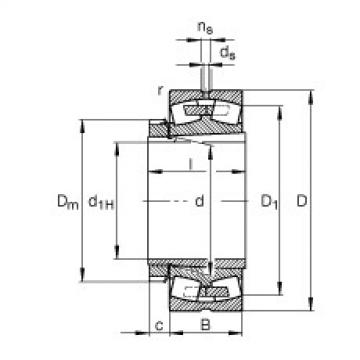 Spherical roller bearings - 23034-E1A-XL-K-M + H3034