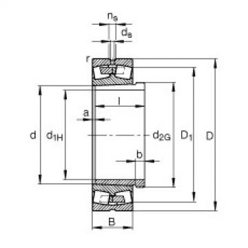 Spherical roller bearings - 23036-E1A-XL-K-M + AH3036