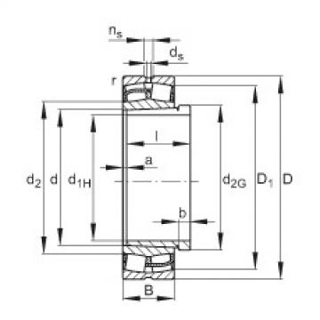 Spherical roller bearings - 22238-BE-XL-K + AH2238G