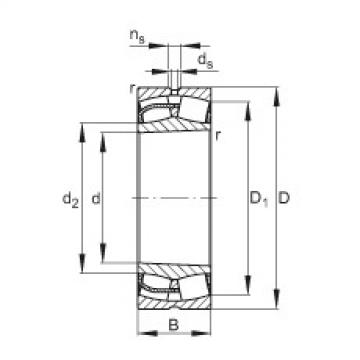 Spherical roller bearings - 22340-BE-XL-K