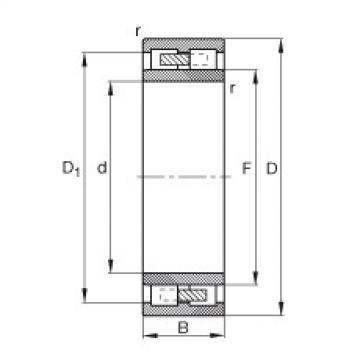 Cylindrical roller bearings - NNU4168-M