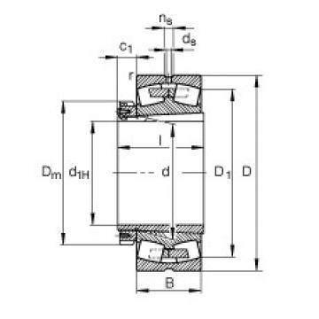 Spherical roller bearings - 230/670-B-K-MB + H30/670-HG