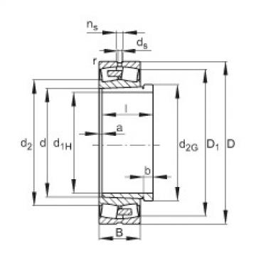 Spherical roller bearings - 22260-BEA-XL-K-MB1 + AH2260G