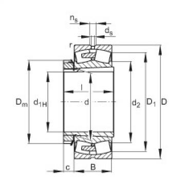 Spherical roller bearings - 22252-BEA-XL-K-MB1 + H3152X