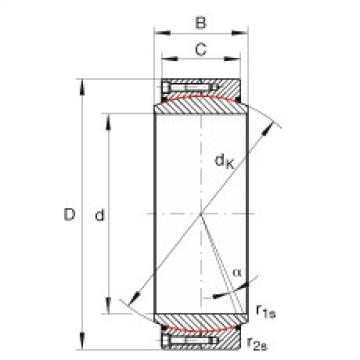 Large radial spherical plain bearings - GE360-DW-2RS2