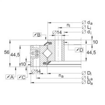 Crossed roller bearings - XSU141094