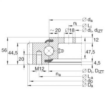 Four point contact bearings - VLA200844-N