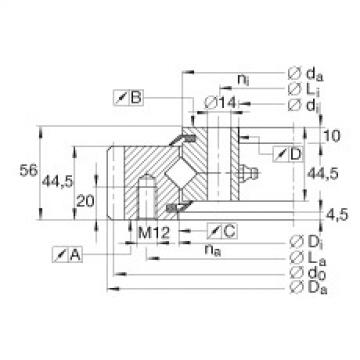 Crossed roller bearings - XSA141094-N