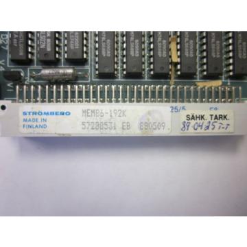 ABB Stromberg MEM86-192K/BLKM Memory Board 57288531