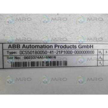 ABB DCS500 DCS501B0050-41-21P1000-000000000 *NEW NO BOX*