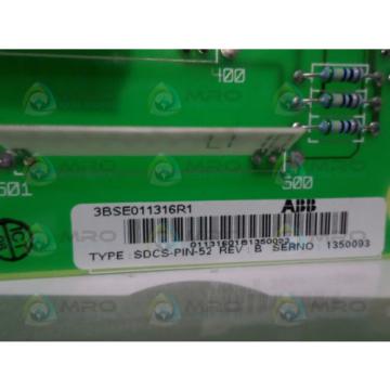 ABB 3BSE011316R1 SDCS-PIN-52 MEASUREMENT CARD *NEW NO BOX*