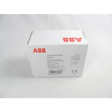 ABB, Thermal Overload Relay, TF42-1.3, Rated: 1.3 Amps, New in Sealed Box, NIFSB