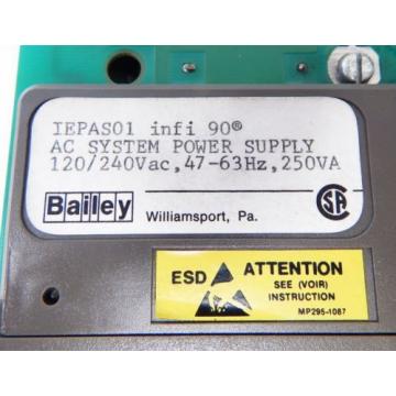 ABB Bailey infi 90 IEPAS01 AC System-Power-Supply 120/240V AC - used -