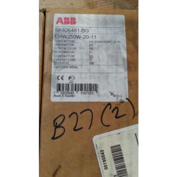 NIB ABB EHW250W 20 11 SK826481-BG