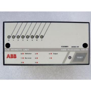 ABB Procontic CS31 ICSO08R1 I/O Remote Unit 24 VDC