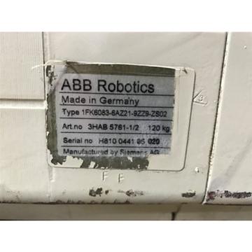 ABB SIEMENS wrist 1FK6083-6AZ21-9ZZ9-ZS02 1FT3070-5AZ21-9-Z S13 ROTATIONAL MOTOR