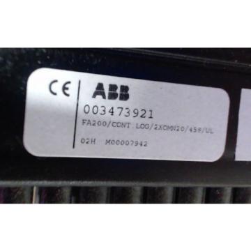 NIB ABB 003473921 FA200/CONTROLLOGIX/2XOMN20/458 - 60 day warranty