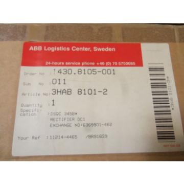 ABB 3HAB8101-2/05A SERVO DRIVE CONTROLLER *NEW IN BOX*