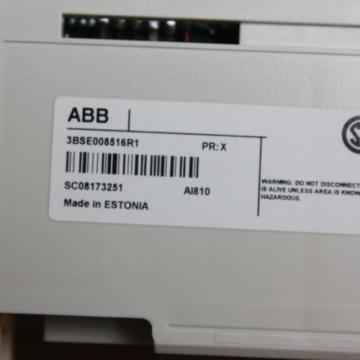 ABB S800 I/O 3BSE008516R1 INPUT MODULE ANALOG AI810 0- 20mA 0-10V