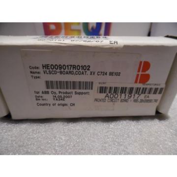 ABB  3BHE009017R0102 VLSCD-BOARD Coated XV C724 BE102 ACS2000 NIB Sealed