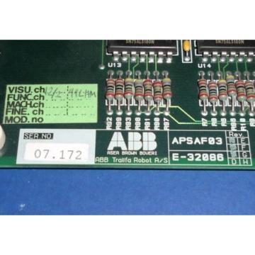 ABB ROBOTICS SAFETY BOARD PCB APSAF03