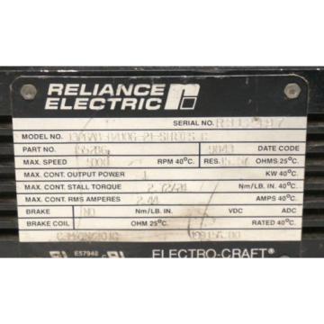 RELIANCE ELECTRIC 1326AB-B410G-21-SERIES C SERVO MOTOR 155286, 1326ABB410G21