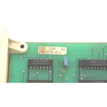 ABB DSBC-110 BUS TERMINATION MODULE 57310256-E/1, DSBC110