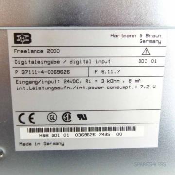 Hartmann &amp; Braun ABB Freelance 2000 Digital Input Module DDI 01 GEB