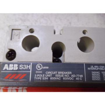 ABB S3H125TW BKR S3H 125A 3P *NEW IN BOX*