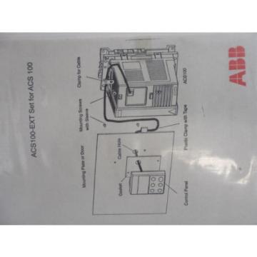 New ABB ACS100-EXT Set , Control Panel Extension Cable, ACS100 cable