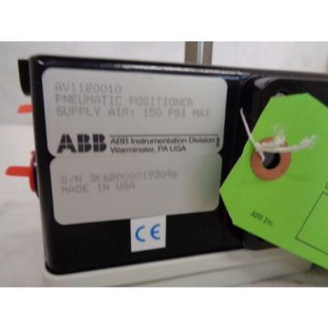 NEW ABB MODEL AV 1120010 PNEUMATIC POSITIONER