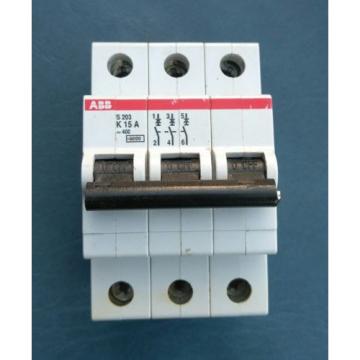 15A, 3 POLE, CIRCUIT BREAKER, ABB