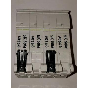 ABB S204 K50A Miniature Circuit Breakers 4 pole 50 amp