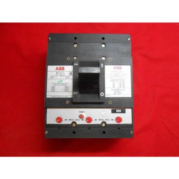 ABB LHB63600S  600AMP 600VAC 3-POLE MAGNETIC ADJ. TRIP  CIRCUIT BREAKER