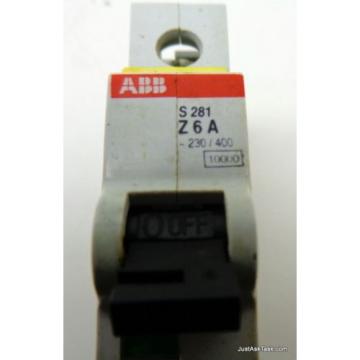 ABB S281 Z6A 1-Pole Circuit Breaker