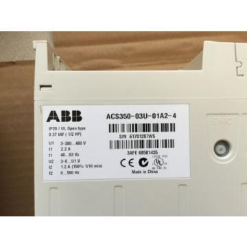 ABB ACS350-03U-01A2-4 Drive .5HP .37KW 3P 380-480V 1.2 AMPS - ACS350 Series