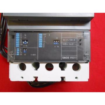 ABB S4H100BW CIRCUIT BREAKER 100AMP, 3-POLE, 600VAC W/ AUX SWITCH AND SHUNT TRIP