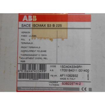 ABB S3B225TW-2 CIRCUIT BREAKER