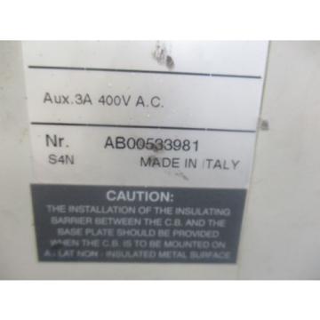 ABB S4N SACE PR211 100 AMP CIRCUIT BREAKER AB00533981