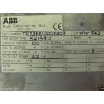 ABB BHW8/20/150DC PART # 2WBWE0D1E001-CF0 BHL SERVO AMPLIFIER