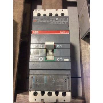 ABB S4N Circuit Breaker 100 Amp 600 Volt 3 Pole SACE PR211 Trip Unit  Shunt Trip