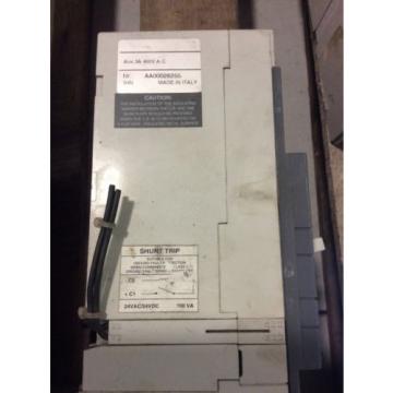 ABB S4N Circuit Breaker 100 Amp 600 Volt 3 Pole SACE PR211 Trip Unit  Shunt Trip