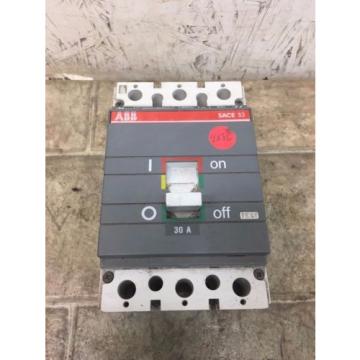 30A ABB 30 Amp Sace S3/S3N Molded Case DC Circuit Breaker 2P 500VDC