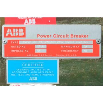 ABB 15 VHK 500 2000 amp