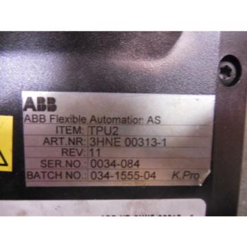 USED ABB 3HNE 00313-1 TPU2 Teach Pendant  Rev.# 11