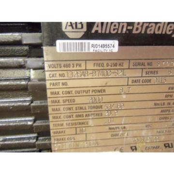 ALLEN BRADLEY 1326AB-B740C-S2L SER. B AC SERVO MOTOR 8.7 KW 2000 RPM*NEW NO BOX*