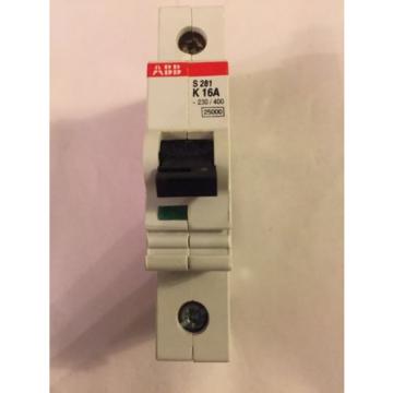 **NEW**ABB S281-K16 Circuit Breaker 1 Pole 16A 277VAC