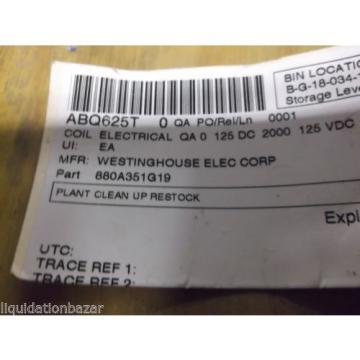 NNB ABB WESTINGHOUSE 880A351G19 COIL EACH